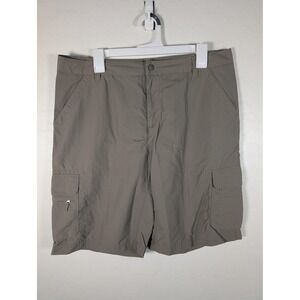 REI Shorts Womens 14 Gray Nylon‎ Hiking Cargo Pockets Lightweight Quick Dry Camp